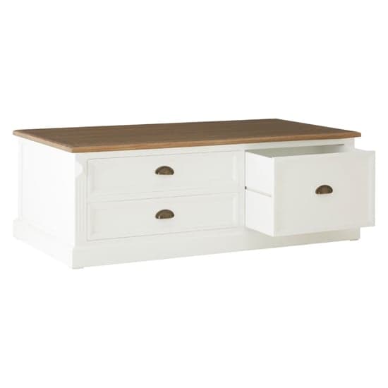Hardtik Low Wooden Coffee Table In Natural And White_2