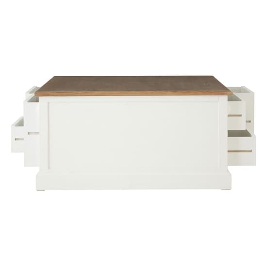 Hardtik Wooden Coffee Table With 3 Drawers In Natural And White_6