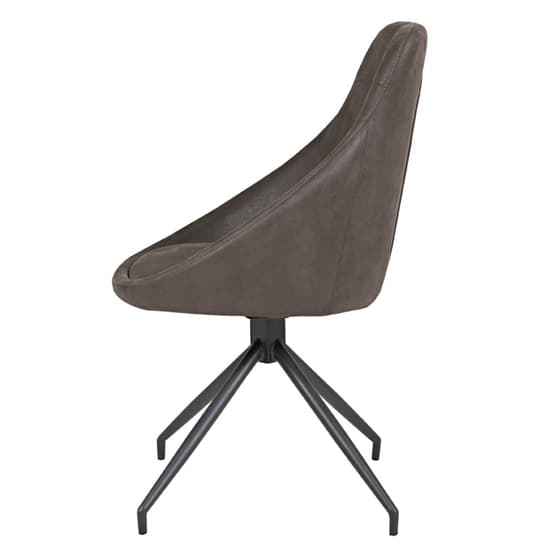 Harini Brown Microfibre Dining Chairs In Pair_4