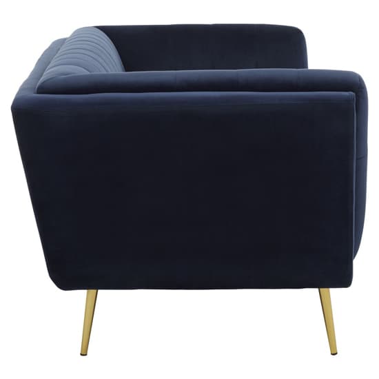 Harino Upholstered Velvet 3 Seater Sofa In Blue_3
