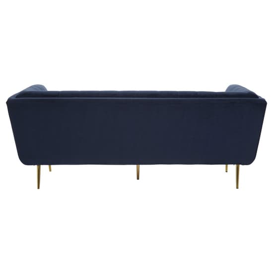 Harino Upholstered Velvet 3 Seater Sofa In Blue_4