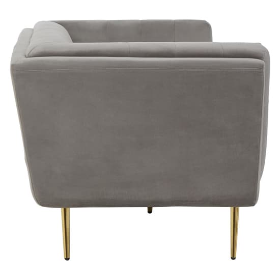Harino Upholstered Velvet 3 Seater Sofa In Grey_3