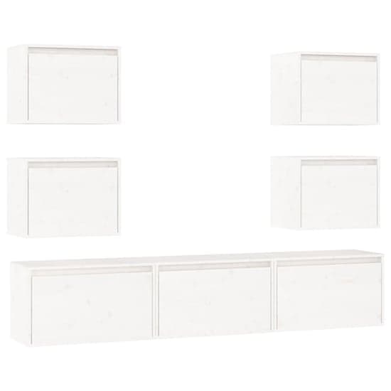Harlan Solid Pinewood Entertainment Unit In White_3