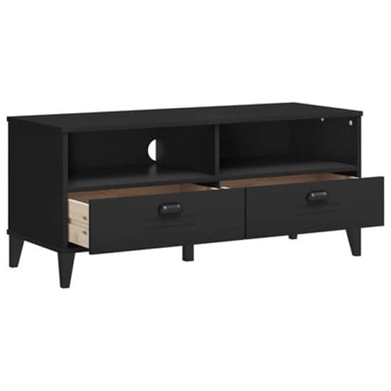 Harlow Wooden TV Stand With 2 drawers In Black_3