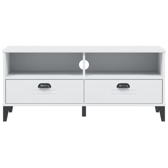 Harlow Wooden TV Stand With 2 drawers In White_4