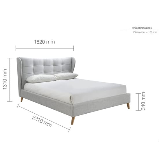 Harpers Fabric King Size Bed In Dove Grey_6