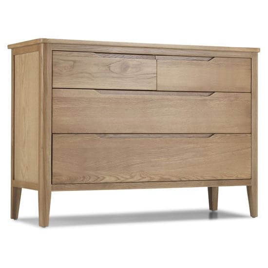 Harriet Chest Of Drawers In Robust Solid Oak With 4 Drawers_2