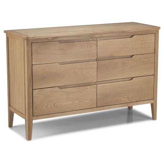 Harriet Chest Of Drawers In Robust Solid Oak With 6 Drawers_2