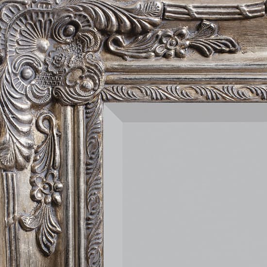 Harris Bevelled Rectangular Wall Mirror In Antique Silver_3