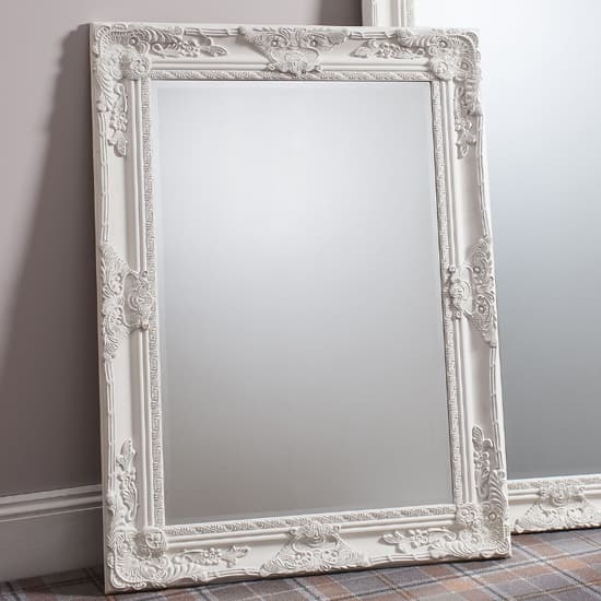Harris Bevelled Rectangular Wall Mirror In Cream_2