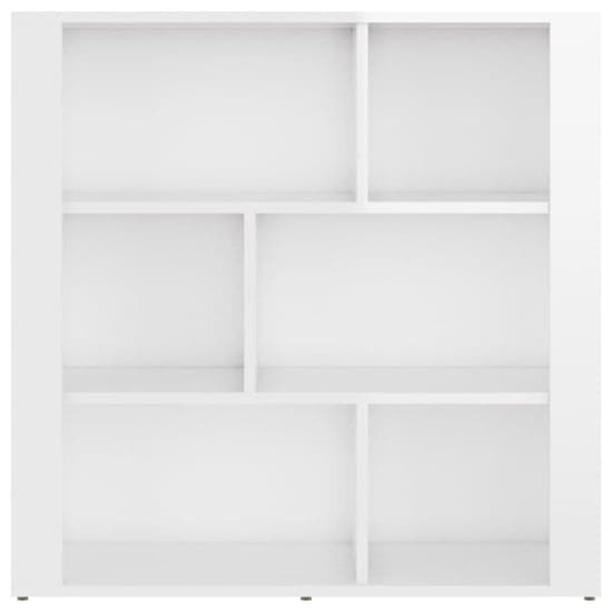 Harris High Gloss Bookcase With 6 Shelves In White_3