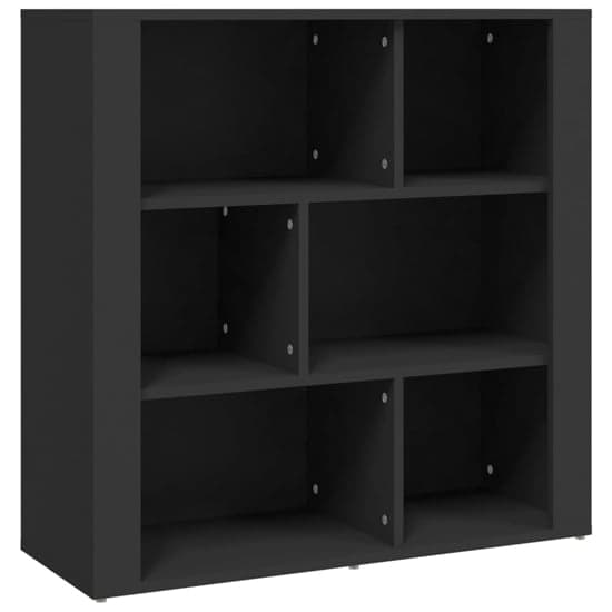 Harris Wooden Bookcase With 6 Shelves In Black_2