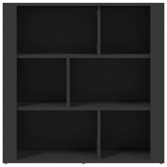 Harris Wooden Bookcase With 6 Shelves In Black_3