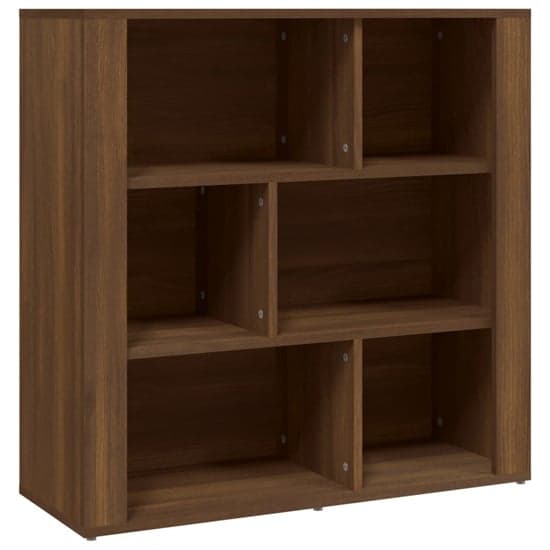 Harris Wooden Bookcase With 6 Shelves In Brown Oak_2