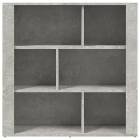 Harris Wooden Bookcase With 6 Shelves In Concrete Effect_3
