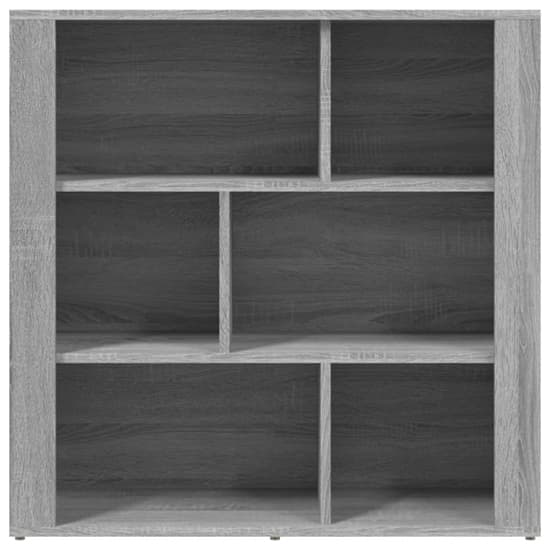 Harris Wooden Bookcase With 6 Shelves In Grey Sonoma Oak_3