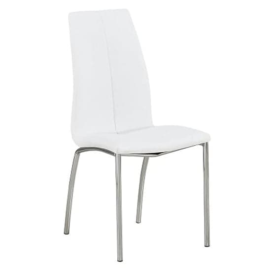 Hartley Black Glass Bistro Dining Table 4 Opal White Chairs_4