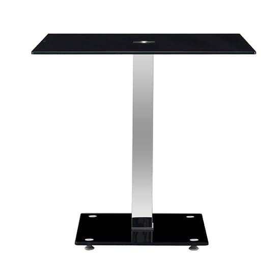 Hartley Black Glass Top Bistro Dining Table With Glass Base_4