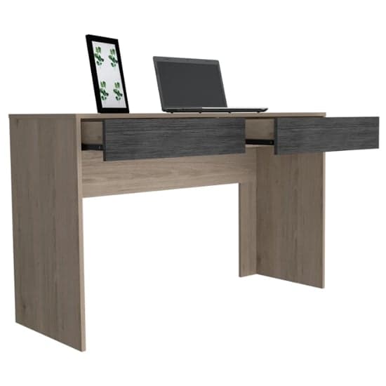 Heswall Wooden Laptop Desk In Washed Oak And Carbon Grey_2