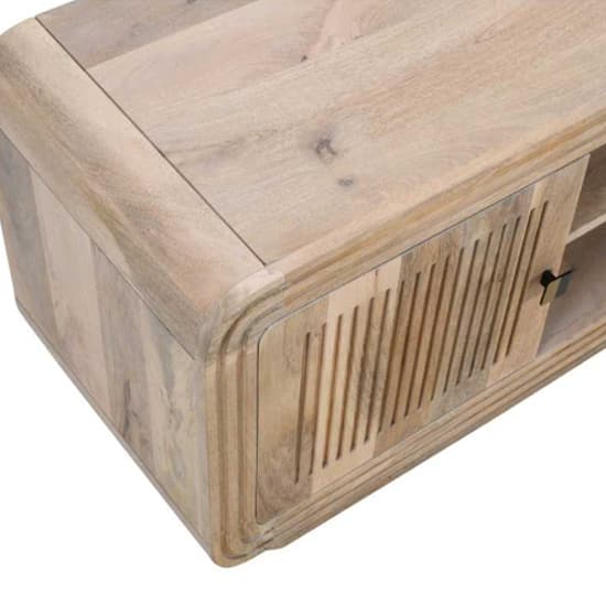 Harvey Carved Mango Wood TV Stand With 2 Doors In Natural_4