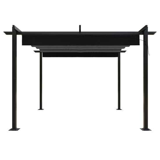 Havro 3m x 3m Garden Gazebo With Retractable Roof In Anthracite_4