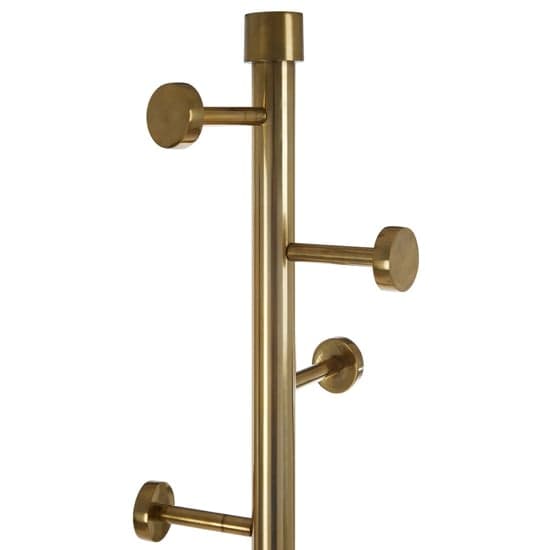 Hawkon Metal Coat Stand In Black And Antique Brass_2