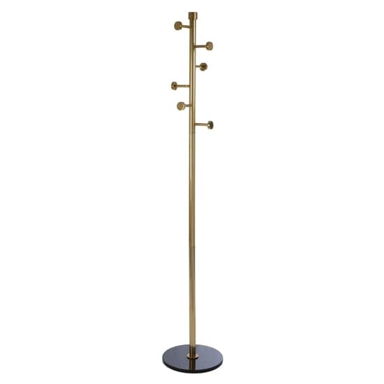 Hawkon Metal Coat Stand In Black And Antique Brass_1