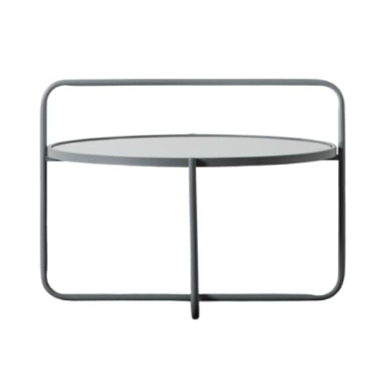 Hawley Round Glass Coffee Table With Metal Frame In Grey_2