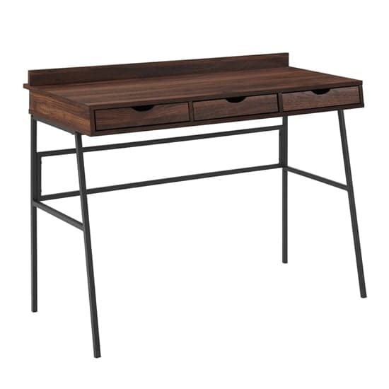 Hawley Wooden Laptop Desk Angled With 3 Drawers In Dark Walnut_2