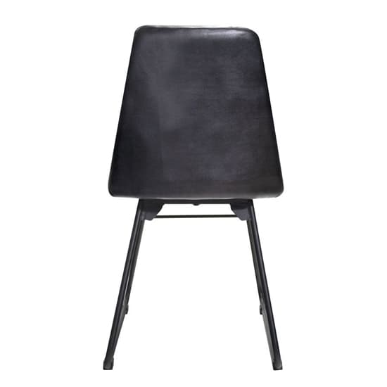 Hayton Genuine Leather Dining Chair In Vintage Black_3