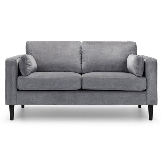 Hachi Chenille Fabric 2 Seater Sofa In Dark Grey_3