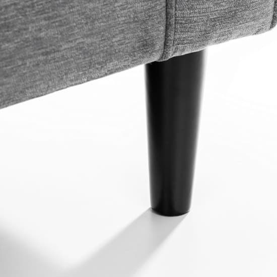 Hachi Chenille Fabric Armchair In Dark Grey_5