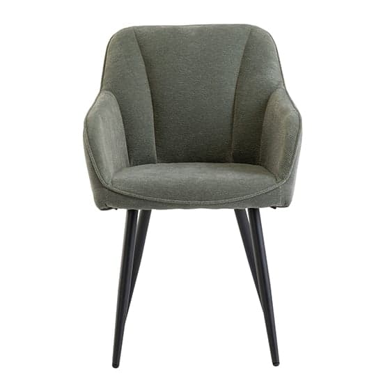 Hazen Fabric Dining Chair In Mint Green With Black Legs_2