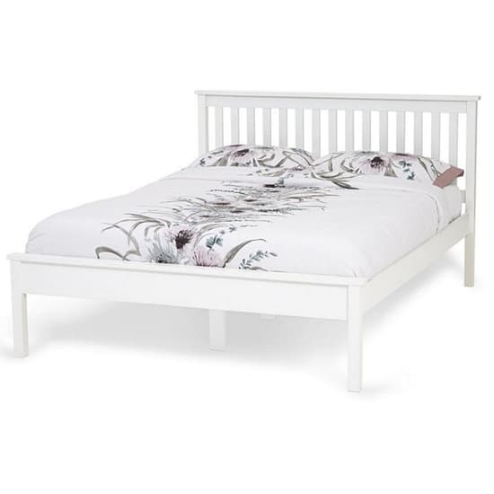 Heather Hevea Wooden King Size Bed In Opal White_2