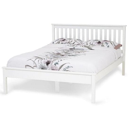 Heather Hevea Wooden Super King Size Bed In Opal White_2