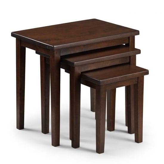 Cadee Wooden Set Of 3 Nest of Tables In Mahogany_2