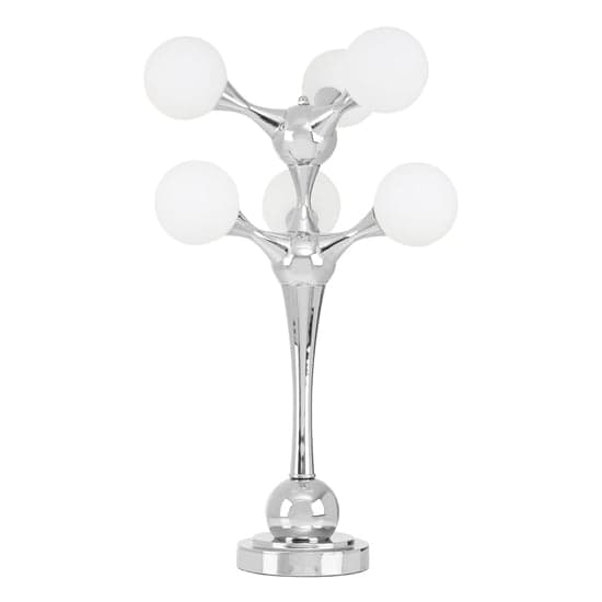 Hebou 6 Lights Table Lamp With Chrome Steel Base_1
