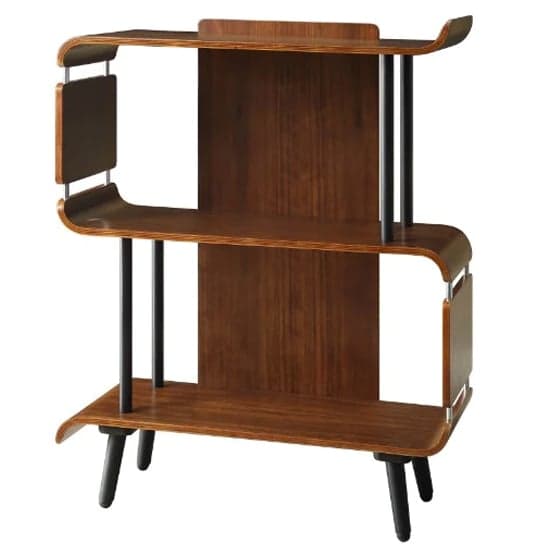 Hector Contemporary Wooden Bookcase In Walnut_2