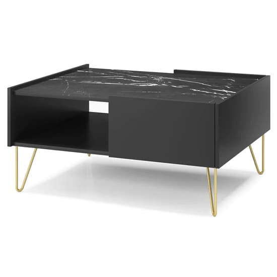 Helena Wooden Coffee Table With 2 Drawers In Black_4