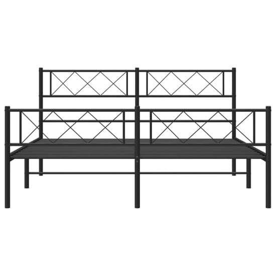 Helotes Metal Double Bed In Black_3
