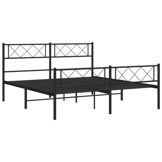 Helotes Metal Double Bed In Black_4