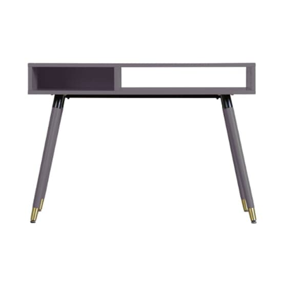 Helston Wooden Console Table With 2 Shelves In Grey_2