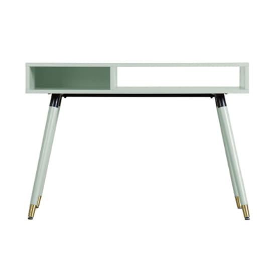 Helston Wooden Console Table With 2 Shelves In Mint_2