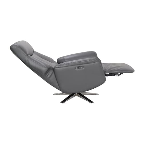 Hendon Leather Match Electric Swivel Recliner Chair In Iron_4