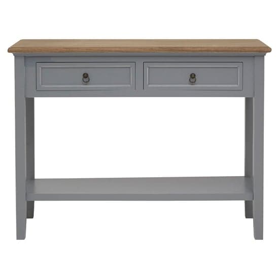Henova Wooden Console Table In Natural And Antique Grey_3