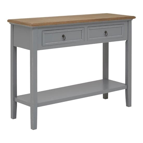Henova Wooden Console Table In Natural And Antique Grey_1