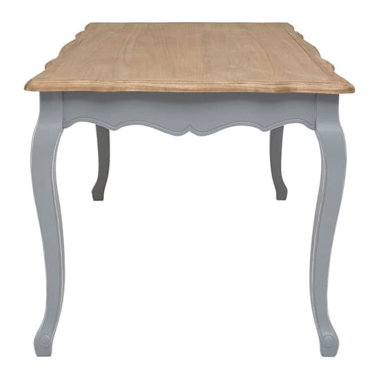 Henova Wooden Dining Table In Natural And Antique Grey_3