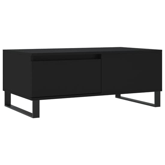 Henry Wooden Coffee Table With 1 Drawer In Black_2