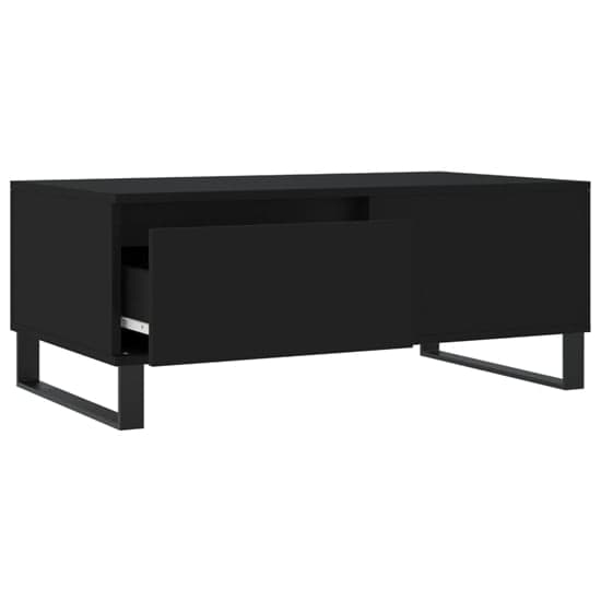 Henry Wooden Coffee Table With 1 Drawer In Black_4
