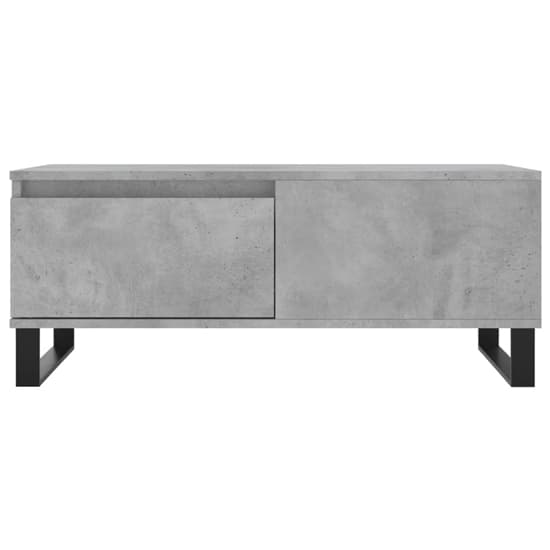 Henry Wooden Coffee Table With 1 Drawer In Concrete Effect_3